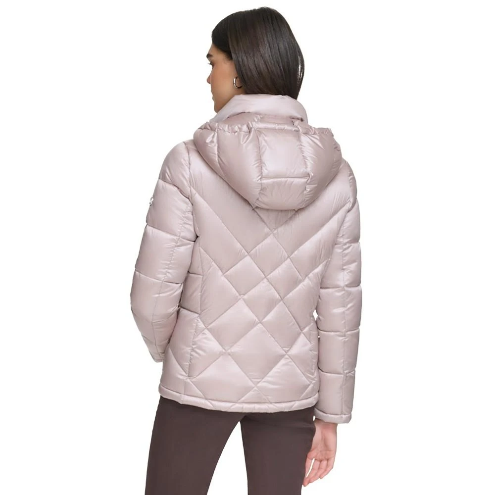 Calvin Klein Women's Shine Hooded Packable Puffer Coat, Created for Macy's 2