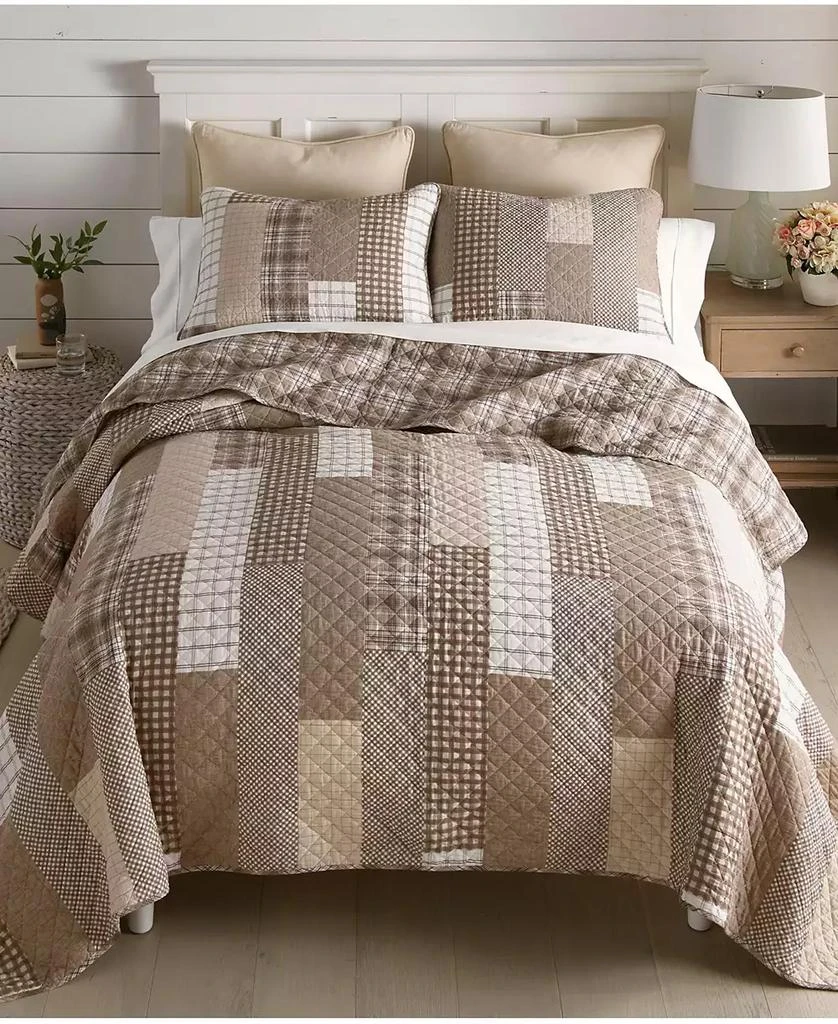 Donna Sharp Highland Plaid Reversible 3-Piece Quilt Set 1