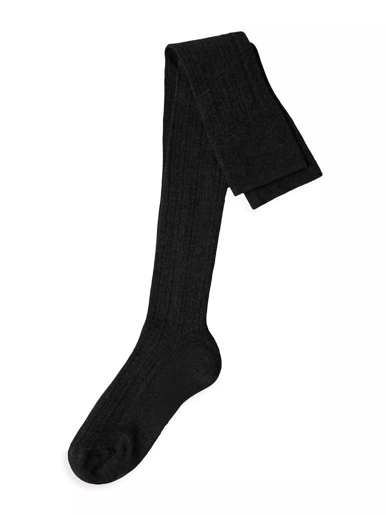 Brunello Cucinelli Stretch Cashmere Rib Knit Socks