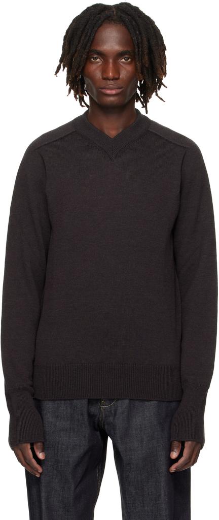 STUDIO NICHOLSON /ALTO 5GG SWEATER・KNIT Studio Nicholson Off-White Alto Sweater - Sweaters - BeyondStyle