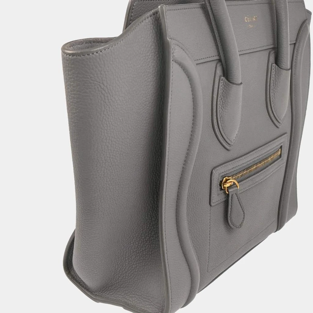 Celine Celine Gray Leather Micro Luggage Tote Bag 5