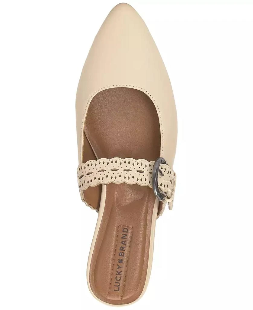 Lucky Brand Women's Nicona Eyelet Buckle Mule Flats 4