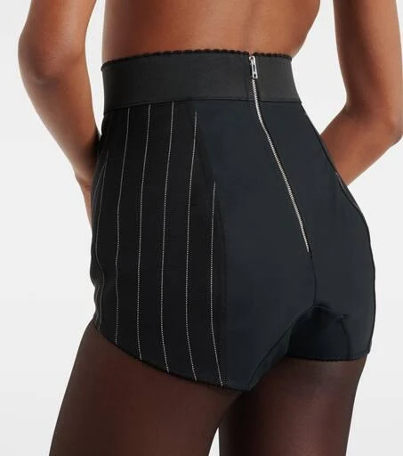 Dolce 
Gabbana Pinstripe wool-blend shorts 5