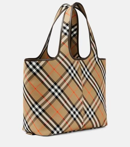 Burberry Burberry Check Medium canvas tote bag 4