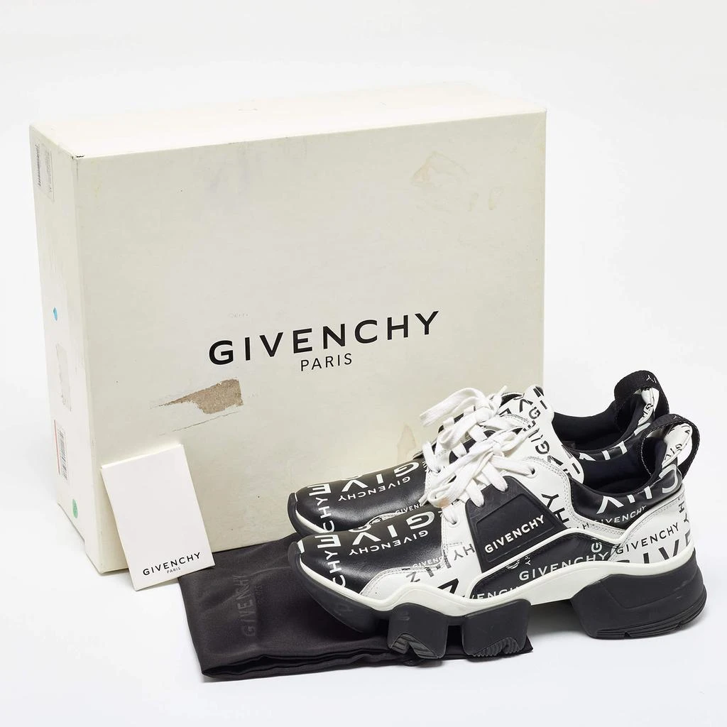 Givenchy Givenchy Black/White Logo Print Leather Jaw Sneakers Size 41 9