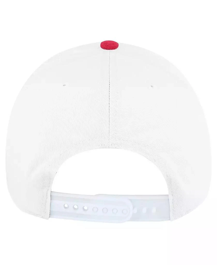 47 Brand Men's White Alabama Crimson Tide Gridiron Clean Up Adjustable Hat 3