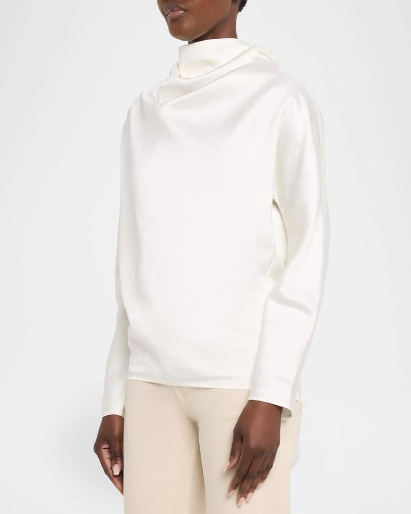 Totême Cowl-Neck Organza Blouse 4