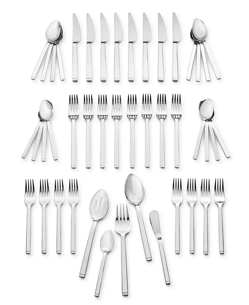 ZWILLING Zwilling Squared 45-PC 18/10 Stainless Steel Flatware Set, Service for 8 1