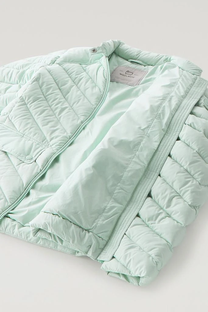 Woolrich Short Padded Jacket with Chevron Quilting - Women - Black 6