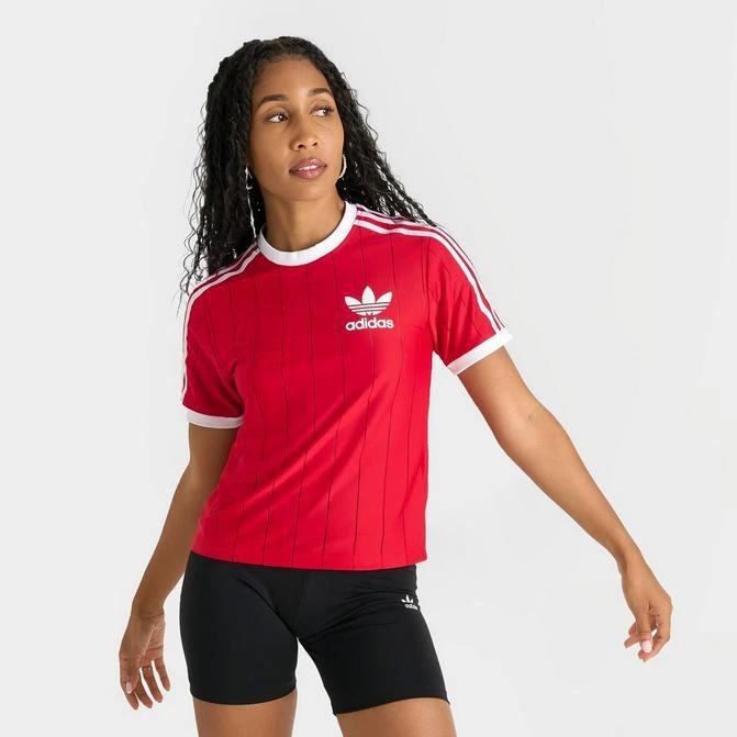 Adidas Women's adidas Originals adicolor 3 Stripes Jersey T-Shirt 1