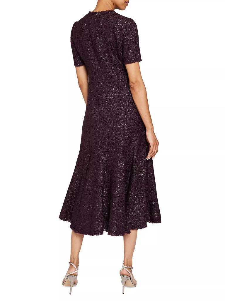 Santorelli Wool-Blend Tweed Midi-Dress 3