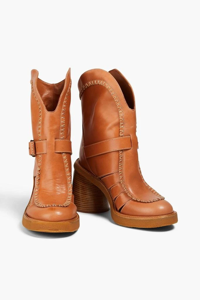 Zimmermann Whipstitched leather ankle boots 2
