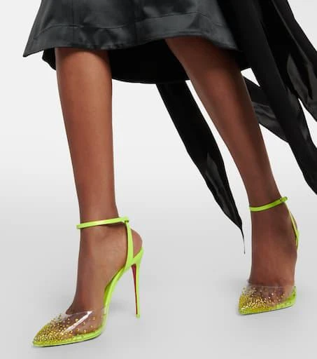 Christian Louboutin Spikaqueen 100 embellished pumps 4