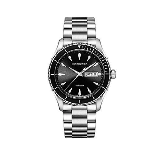 Hamilton Hamilton H37511131 Men's Jazzmaster Seaview Black Dial Steel Bracelet Watch 2
