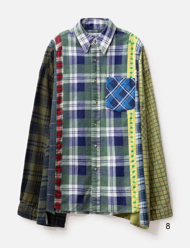 Needles FLANNEL SHIRT - 7 CUTS WIDE SHIRT 13
