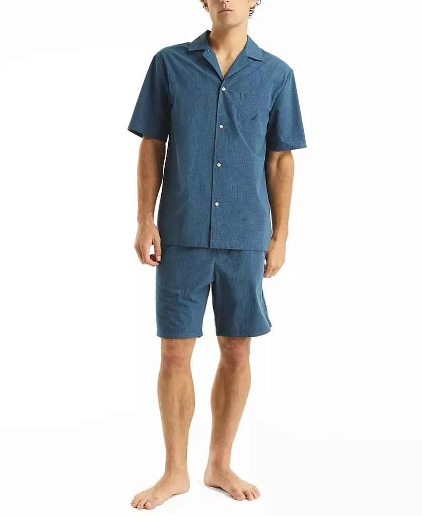 Nautica Men's Crafted Plaid Camp Sleep Pajama Shirt 2