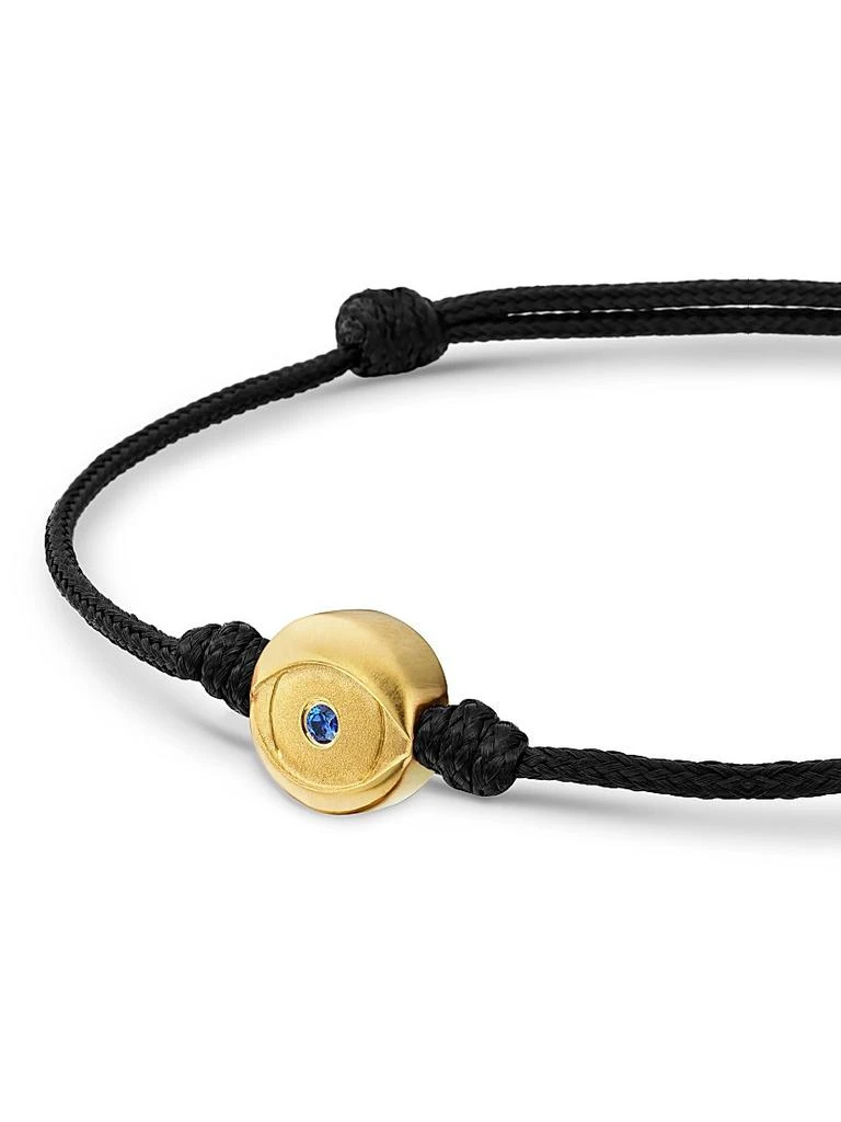 David Yurman Evil Eye Cord Bracelet with 18K Yellow Gold 5