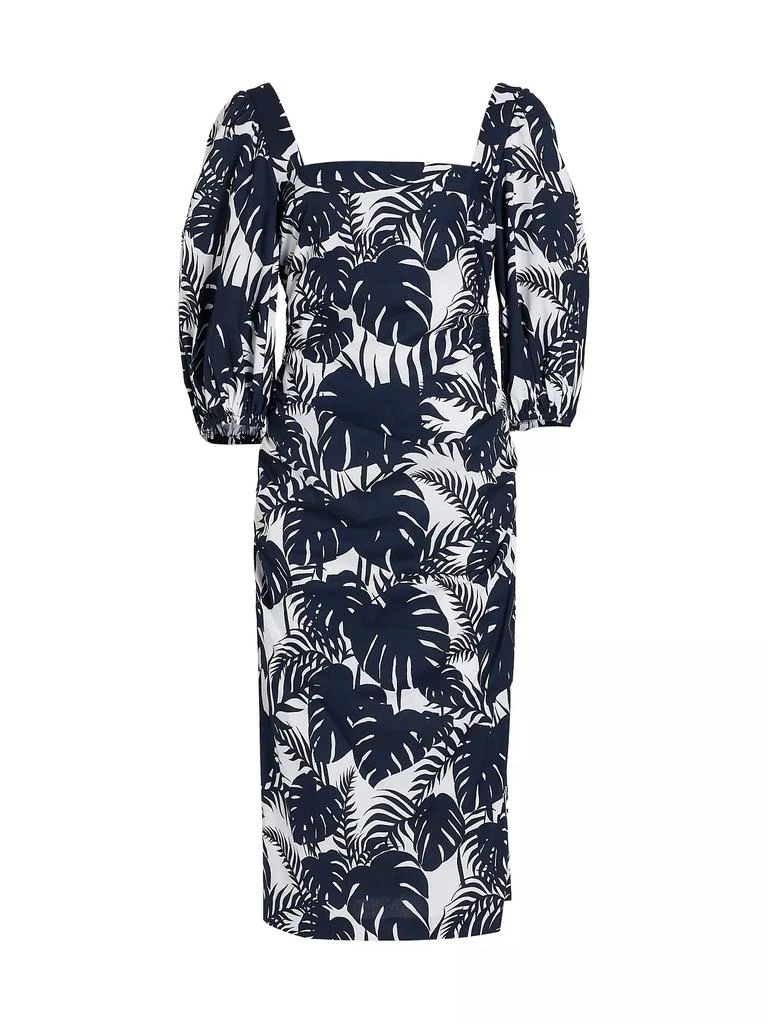 Michelle Smith MICHELLE SMITH x Saks Gemma Balloon-Sleeve Midi-Dress 1
