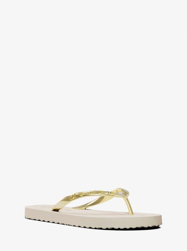 Michael Kors Signature Logo Flip Flops