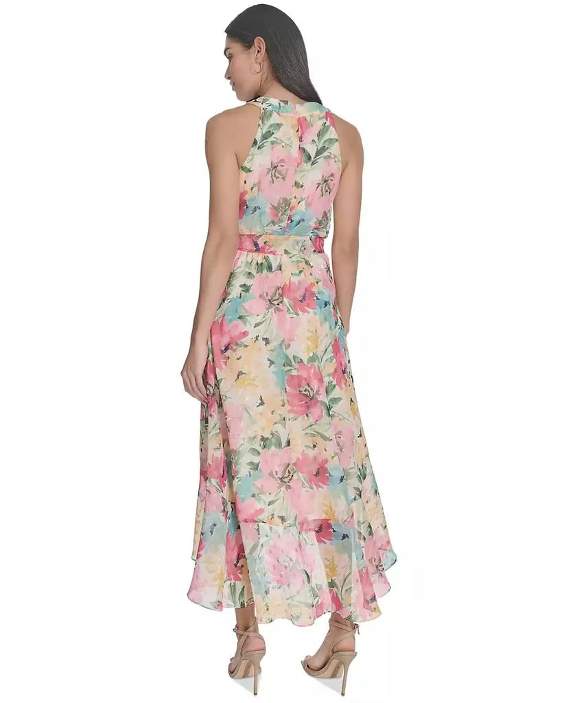 Jessica Howard Petite Floral-Print High-Low Midi Dress 4