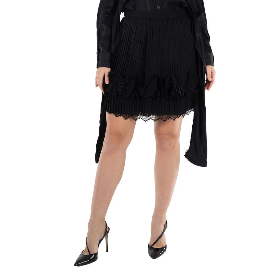 Burberry Burberry Pleated Lace-Trim Skirt, Brand Size 6 (US Size 4)