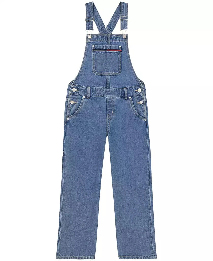 Tommy Hilfiger Big Girls Denim Wide Leg Overall 2