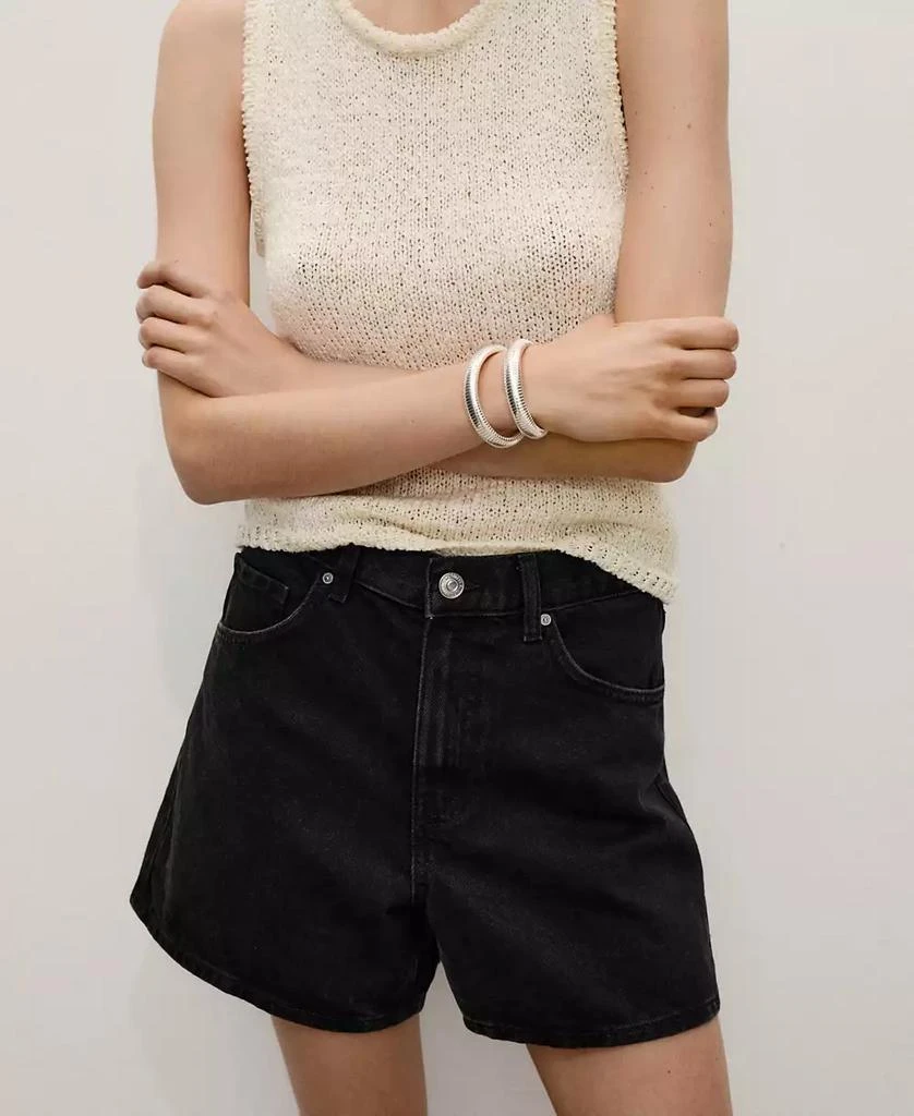 Mango Women's High-Rise Denim Shorts 2
