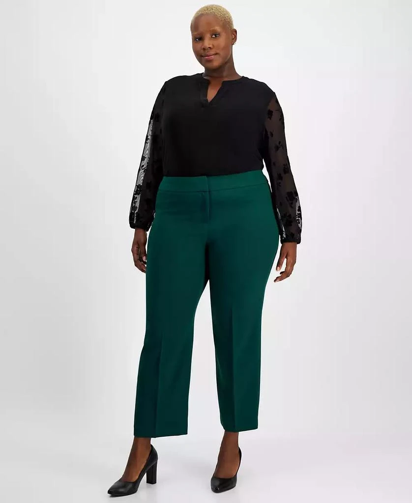 Kasper Plus Size Straight-Leg Pants 1
