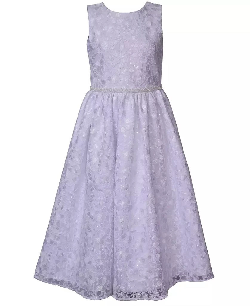Bonnie Jean Big Girls Sequin Lace Ballerina Communion Dress 3