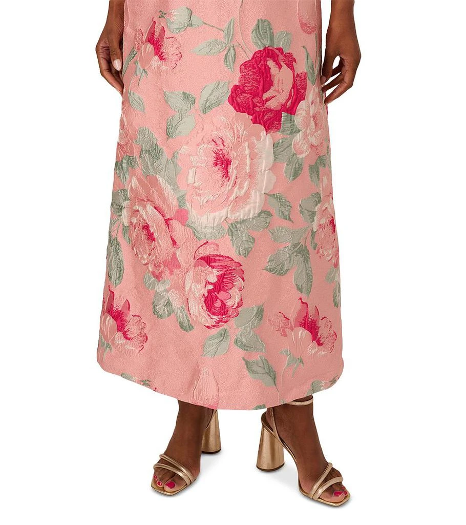 Adrianna Papell Off The Shoulder Jacquard Dress 5