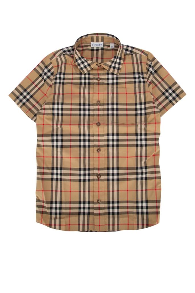 Burberry Kids Burberry Kids Checked Short-Sleeved Shirt