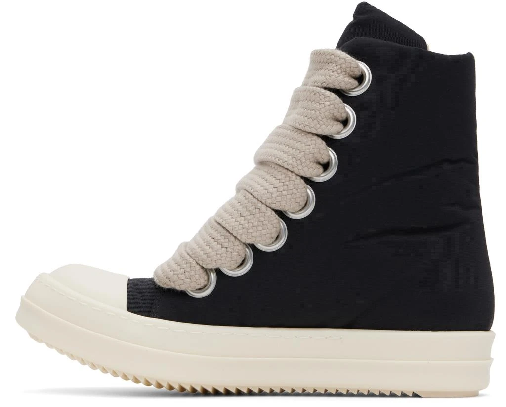 Rick Owens Black & Off-White Hollywood Jumbo Lace Puffer Sneaks Sneakers 3