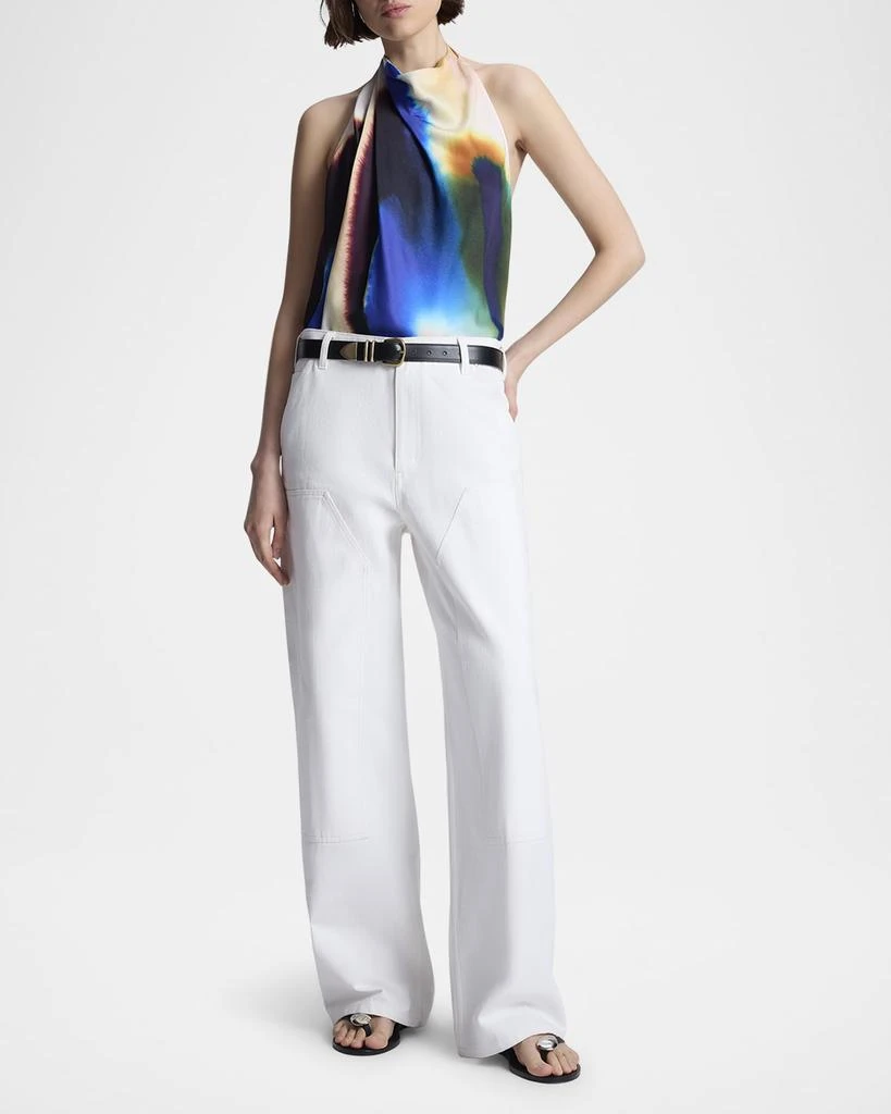 A.L.C. Ada Draped Halter Cowl-Neck Top 6