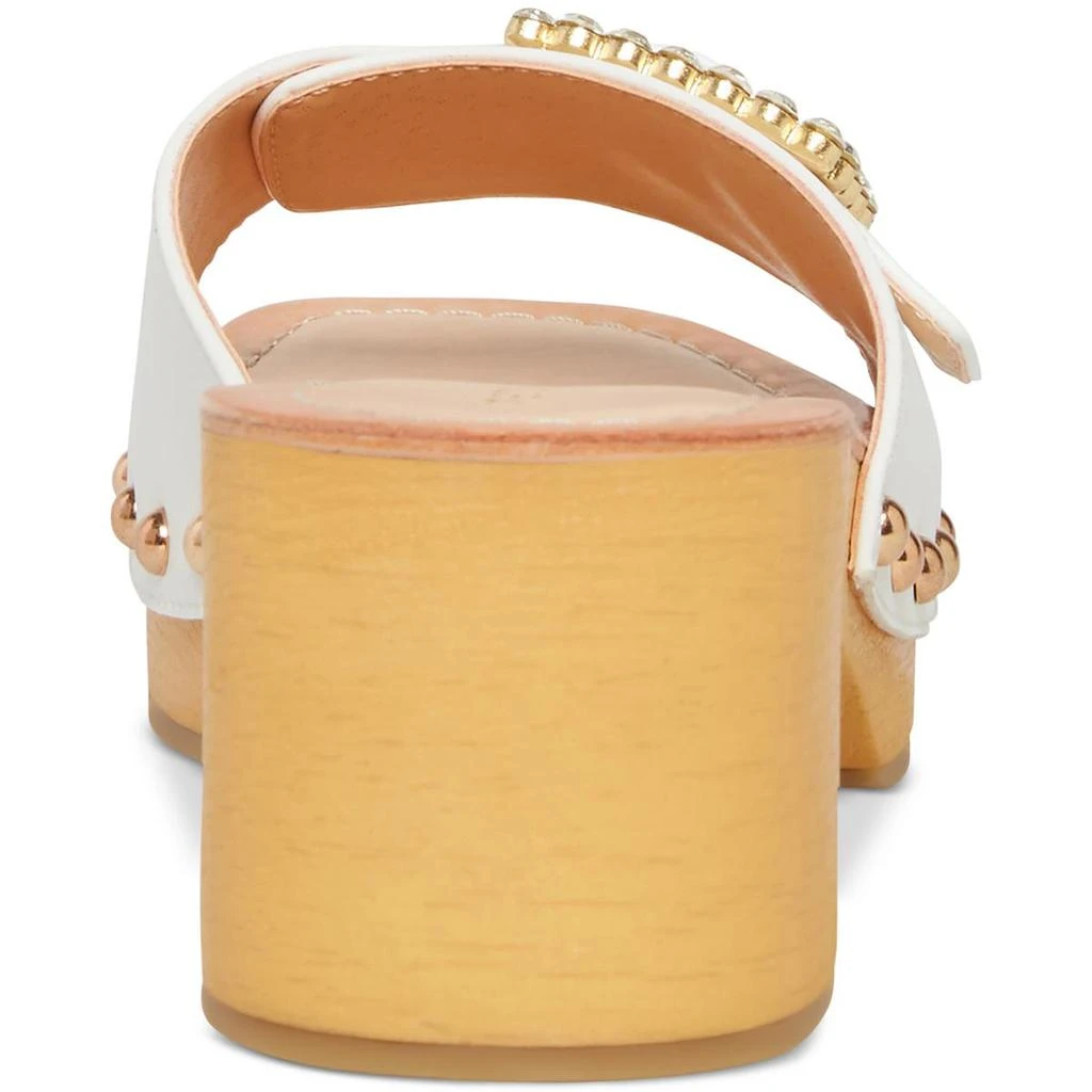 Madden Girl Anikka Womens Faux Leather Rhinestone Slide Sandals 3
