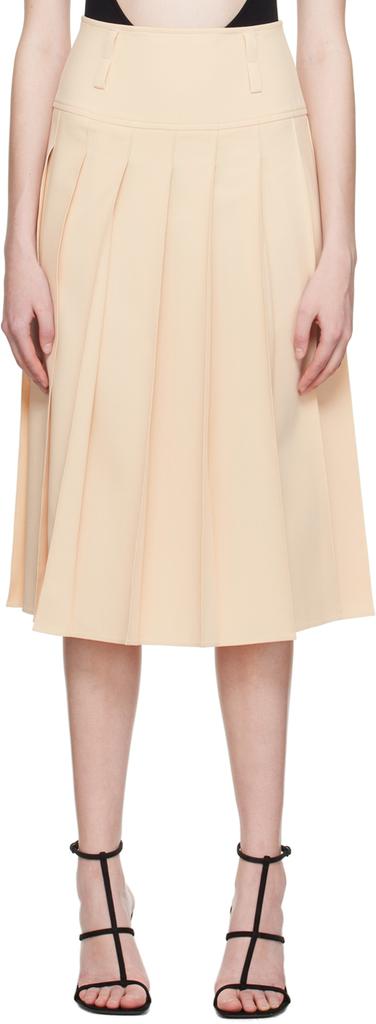 Beaufille Beige Devi Midi Skirt