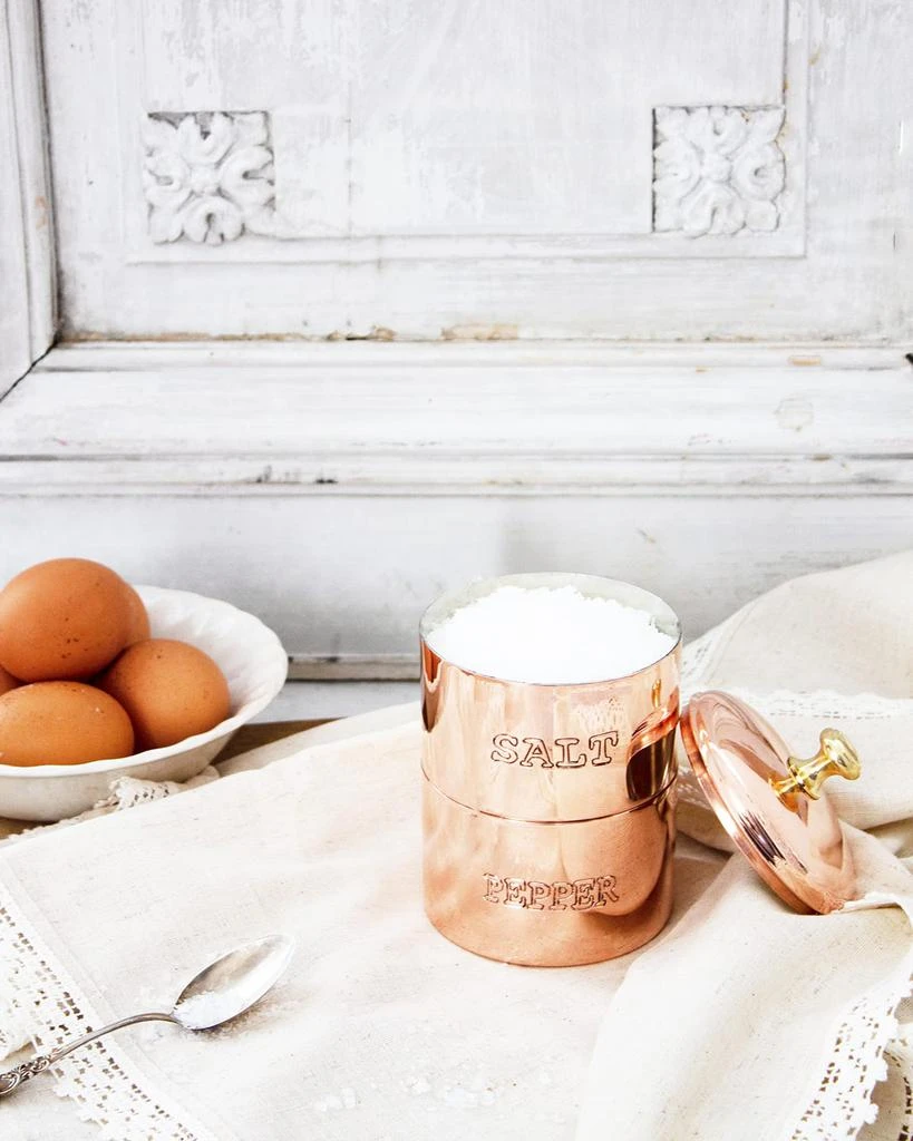 Coppermill Kitchen Cellar Vintage Inspired Copper Salt & Pepper Set 1