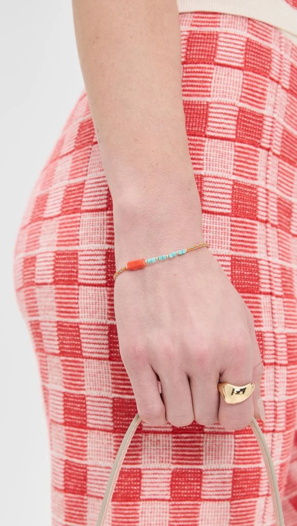 Jia Jia Luna Turquoise Coral Cord Bracelet Style 2