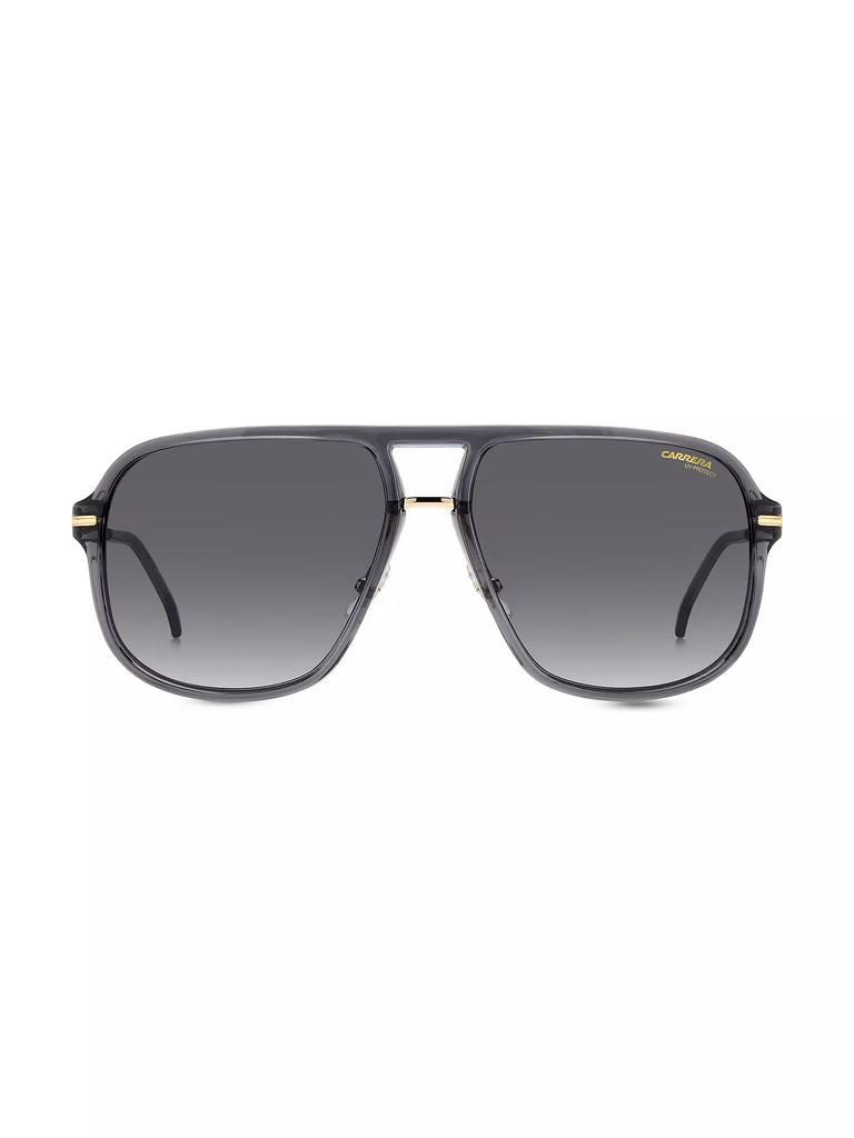 Carrera Plastic 60MM Aviator Sunglasses