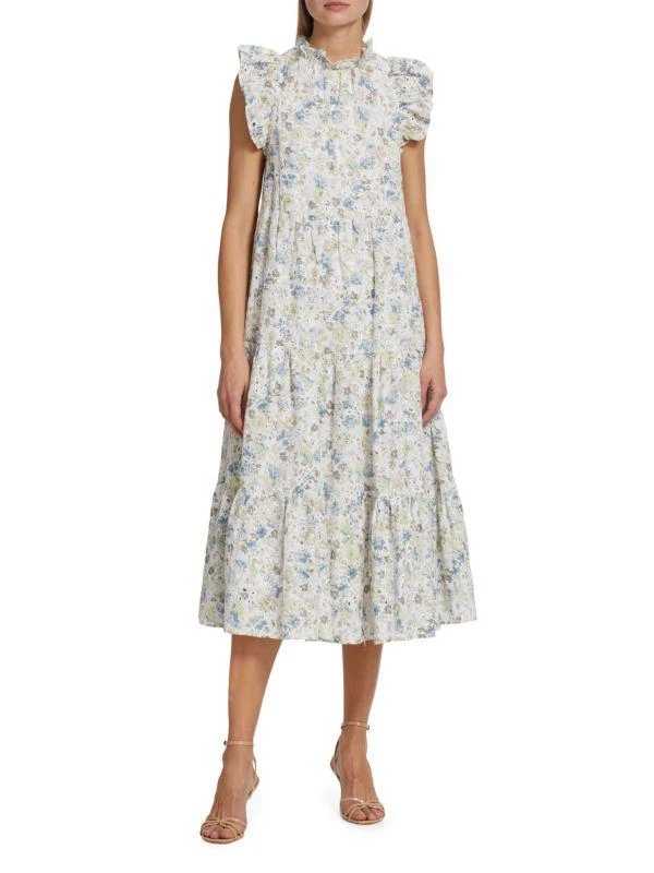 En Saison Eliza Floral Tiered Midi Dress 1