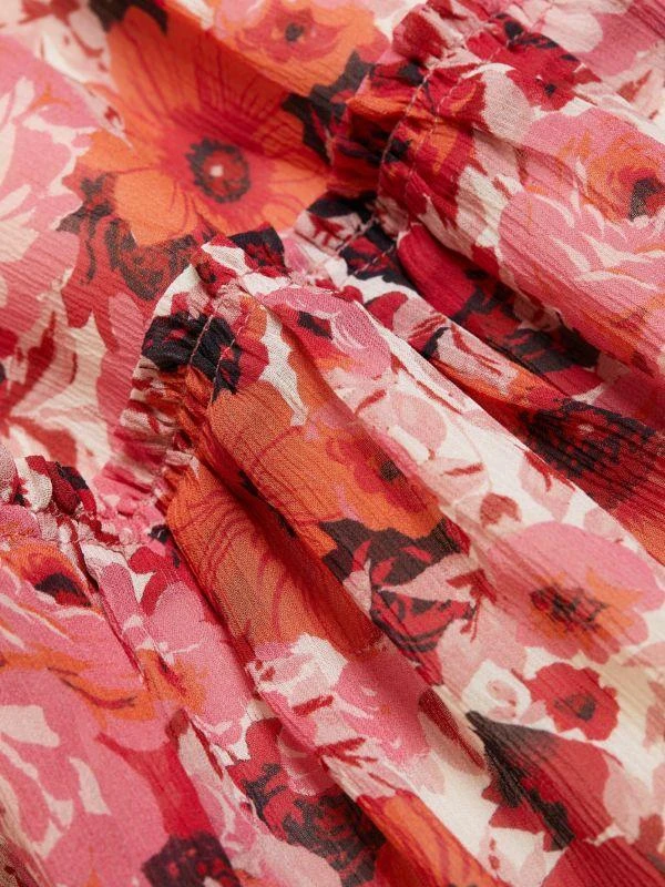 Paige Muriel Floral Silk Chiffon Minidress 5