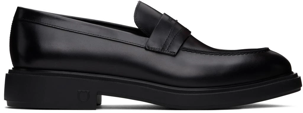 Salvatore Ferragamo Black Penny Loafers 1
