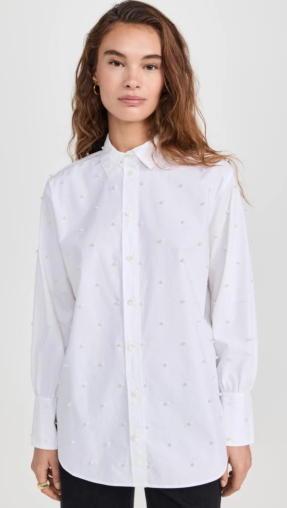 FRAME The Oversized Pearl Pocket Shirt 6