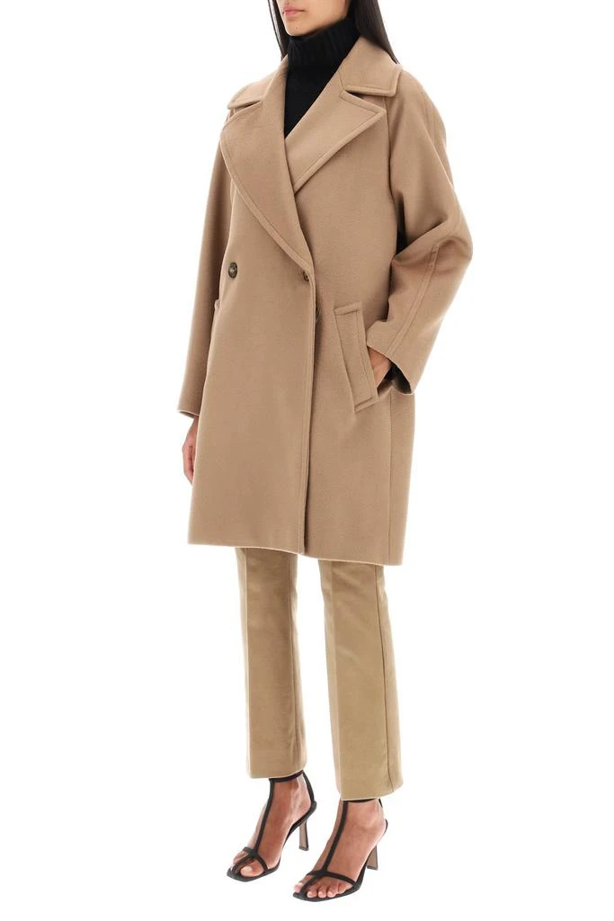 WEEKEND MAX MARA 'novella' midi coat in virgin wool 4