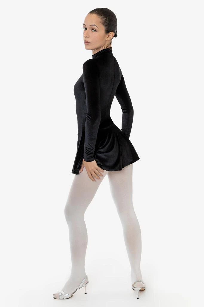 Los Angeles Apparel VVT410 - Velvet Long Sleeve Mockneck Skirted Leotard 23