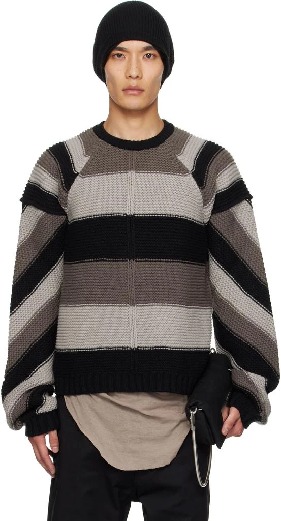 Rick Owens Gray 
Black Concordians Pitti Sweater 1