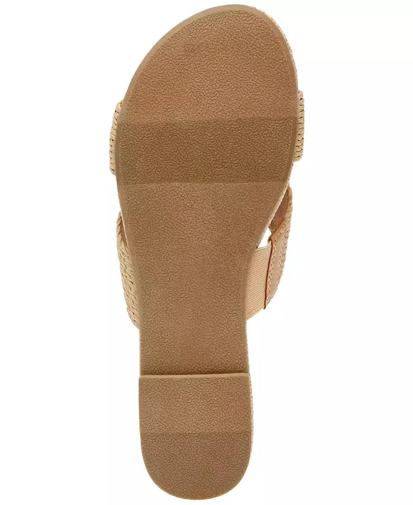 DV Dolce Vita Geeya Raffia Criss Cross Strap Slide Sandals 5