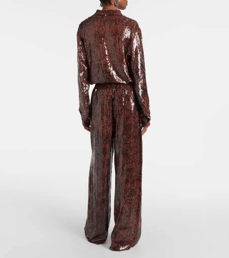 Dries Van Noten Sequined wide-leg pants 3