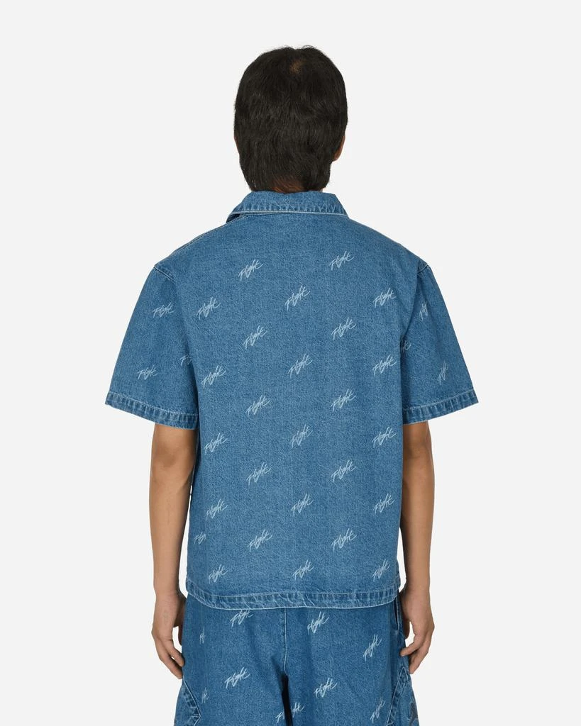Jordan Flight Heritage Denim Shirt Blue Grey 3