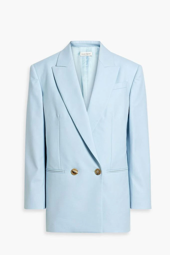 ALEXANDER MCQUEEN Double-breasted wool-twill blazer 1