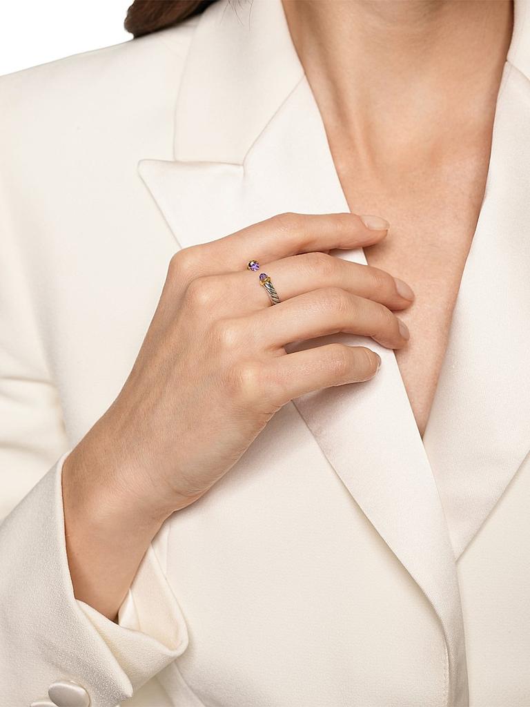 David Yurman Petite Cable Open Ring in Sterling Silver